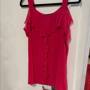 Elegant Ruffle Pink Blouse for Women